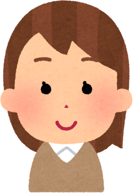 Illustration of a Cheerful Girl with Brown Hair
